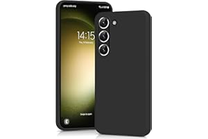 YATWIN für Samsung Galaxy S23 5G Hülle, Premium Silikon Handyhülle mit Kameraschutz, Seidig-Weicher Berühren Ultra Dünne Stoßfeste Kratzfeste Schutzhülle, Schwarz