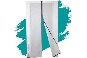 Fleece dammskyddsdörr magnet med magnetisk remsa stängning 210 x 110 cm