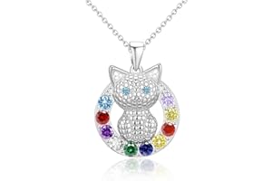 Esmoly Regali per Ragazze Cat Collane per Ragazze Carino Regali di Compleanno Regalo Donna Figlia Nipote 16+2 Pollici