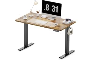 WALKINGDESK Höjdjusterbart Skrivbord, 100 x 60 cm Elektriskt Datorskrivbord, Höj- Och Sänkbart Ståbord med 4 Minnesinställningar för kontor och hem