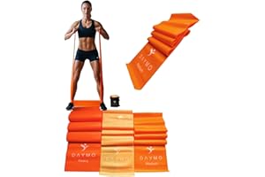 DAYMO Zestaw 3 taśm oporowych – taśmy fitness jako zestaw treningowy