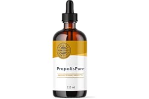 ‎VIMERGY Vimergy PropolisPureTM (57 Einnahmen) – 1220 mg Propolis Tropfen – auf Polyphenole Standardisiert – Vegetarische Nahrungsergänzung – Ohne Zucker oder Bindemittel – Gentechnik- und Glutenfrei (115 ml)