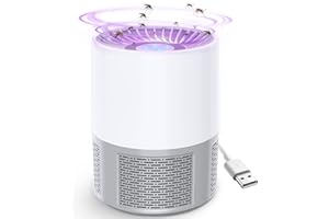 TOHOYARD Lámpara Antimosquitos, USB Repelente de Mosquitos Eléctrico Portátil Silencio Lampara Mata Mosquitos Electrico Interior Anti Moscas Trampa Anti Mosquitos Exterior para Doméstico Jardín Cámping