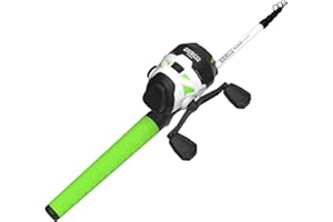 Zebco Roam Telescopic Fishing Rod and Spinning or Spincast Fishing Reel Combo, Durable 6-Foot Fiberglass Rod with ComfortGrip Handle, Pre-spooled with Zebco Cajun Fishing Line