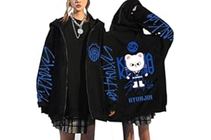 MAISLEY Sweats à Capuche Zippé SKZ Karma Sport Harajuku Streetwear Y2K Sweatshirt BangChan Lee Know Changbin Hyunjin Han Felix Seungmin I.N Mode Loose Tops