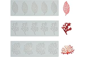 MEUKCEZ 3 sztuki silikonowych foremek dekoracyjnych, do masy cukrowej, do masy cukrowej, dekoracji ciasta, 3D, wysokiej jakości do kontaktu z żywnością, silikonowe formy do pieczenia, z żywicy, rzemiosła