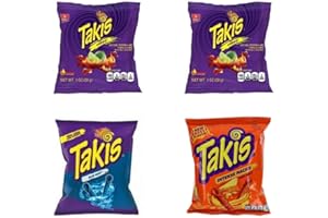 HEART FOR CARDS Paquete de 4 takis de 28 g Hero Pack – Special Edition con 2 x Fuego, 1 x Blue Heat & 1 x Intense Nacho Cheese – chips + Heartforcards® protección de envío