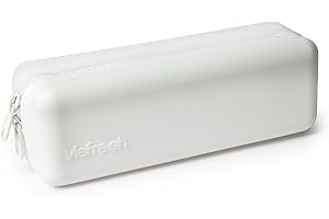 Visfresh Disposable Daily Contact-Lens Case Organizer,Travel-Friendly, Premium Quality, Water-Resistant Silicone Case with Clearly Labeled R & L, Storage up to 30 lenses (White)