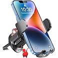 Support Telephone Voiture, Porte Telephone Voiture Grille Aération, 360° Rotation Support Voiture Réglable, Ultrastable Accroche, Estralia Support Voiture pour Téléphones de 4.0''-7'', iPhone, Samsung