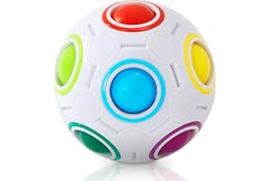 Vdealen Sfera Puzzle Arcobaleno Magico, Fidget Ball Puzzle Game Divertente Antistress Palla Magica Rompicapo Palla Giocattoli per Bambini Adolescenti e Adulti