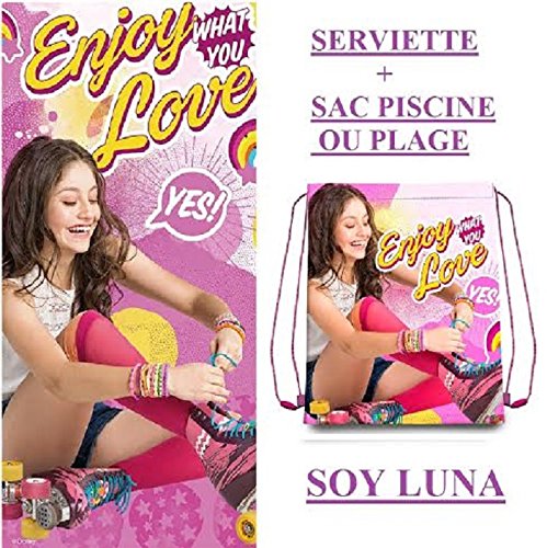 Handtuch ich bin luna + 1 Strandtasche oder Sporttasche 41 x 41 cm für Kinderzimmer 2016 - 2017