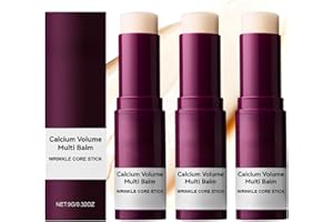 REFLEXITE 3PCS Calcium Volume Multi Balm Stick,Wrinkle Core Stick Anti Aging Collagen Moisturising Ba/lm,Calcium Multi Balm Stic/k,Korean Skincare for Face Eyes&Neck,Anti-aging, Hydrating, Firming Skin