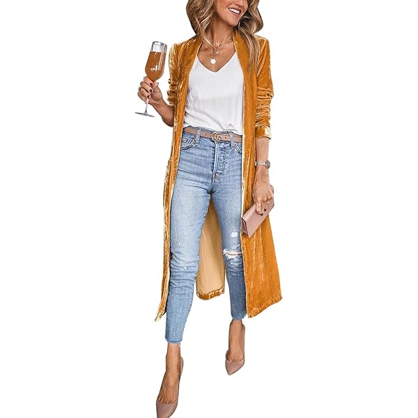 Gabardina De Terciopelo Para Mujer - Chaqueta Vintage De Manga Larga Y Solapa, Abrigo Holgado De Invierno, Elegante Y Versátil, Ideal Para Looks De Otoño E Invierno