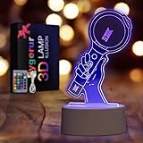 Kpop BTS Luce notturna 3D lampada da comodino BTS Telecomando 16 Colori Cambiamento LED Illusion Lampada E Arte Deco Lampada 