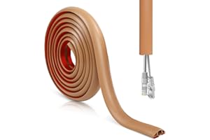 DIKARIYA Cache Cable Sol, Passage de Cable au Sol, 3mx30mm Petit Canal de Câble Flexible, Protege Cable Sol, Goulotte Passe Cable Sol Silicone, Cache Fil Électrique Auto-Adhésif pour Tous Les Câbles