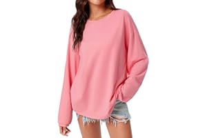 Imily Bela Camiseta básica de manga larga para mujer, cuello redondo, para otoño