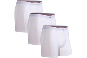 DANISH ENDURANCE Boxer Uomo in bambù Ultra Morbido, Mutande Uomo Aderenti in Bamboo, Comode e Traspiranti, 3 Paia, con o Senza Apertura Frontale