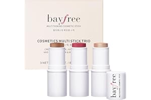 bayfree 3 PCS Makeup Cream Contour Stick Set, Illuminante Viso & Blush & Bronzer Stick, Effetto Naturale Opaco o Lucido, Lunga Durata, Multiuso per Ogni Tipo di Pelle