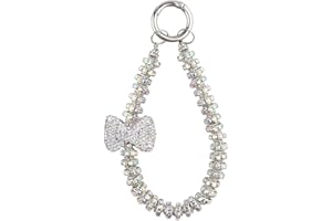 RUIYDZ Luxus Diamant Handykette Perlen Handschlaufe Handy Kette Kurz Glänzend Strass Handyband Handyschlaufe Handgelenk Band für Handyhülle Handyketten Handyanhänger Handyzubehör Phone Strap Phone Lanyard