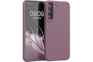 kwmobile Carcasa Compatible con Samsung Galaxy S22 Plus Funda - Case TPU y Silicona antigolpes - Apto Carga inalámbrica - violteta Ciruela