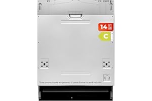 EVVO Lave-vaisselle intégré Di.2 Pro, 60 cm, capacité 14 couverts, témoin lumineux fin programme, programme rapide 30 minutes, 8 programmes, plateau supérieur réglable, programme moyen charge