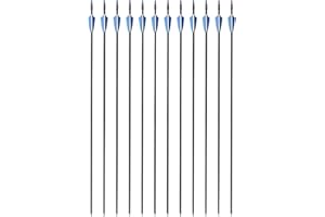 M.J COMFY-LIFE Archery Arrows 30 inch Carbon Hunting Targeting Arrows with Replaceable Broadhead Target Practice Shooting Arrows for Recurve Bow Compound Bow Longbow