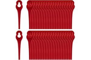 EVEHAP Pack of 100 PA6 Plastic Blades Compatible with Güde Grass Trimmer RT 250/18 RTS, 250/18RT, Replacement Blade Compatible with Güde 58598 RT 18-201-05,58599 RT 18-0