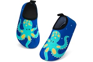 Aisprts Bathing Shoes Children's Water Shoes Girls Boys Non-Slip Barefoot Swimming Shoes Aqua Shoes Beach Shoes for Baby Bathing Water Play