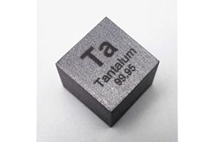 CHINAIUM 10 mm Tantal Metall Cube 99,95% 16,6 Gramm Element Ta SPECIMEN