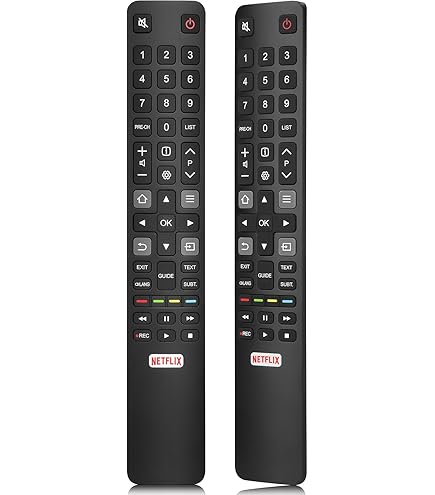 VINABTY Nieuwe Vervanging Afstandsbediening voor TCL LCD QLED Smart TV 58P635 65C745 65C845 65C855 RC833 GUB1 RC833GUB1 RC833-GUB1 voor TCL TV 4 K QLED 55C649 Afstandsbediening