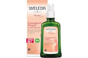 ‎WELEDA WELEDA Bio Mama Schwangerschaftsöl - veganes Naturkosmetik Babybauch Massageöl zur Dehnungsstreifen Vorbeugung. Hautpflege Schwangerschaft Körperöl mit Jojobaöl verbessert die Hautelastizität (100ml)