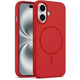 Coverzone İphone 16 ile Uyumlu Kadife İ&ccedil; Y&uuml;zeyli Premium Silikon Kılıf MagSafe ile Uyumlu Kablosuz Şarj Destekli Darbe Emici 