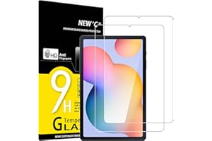 NEW'C 2 sztuki, folia ochronna ze szkła pancernego do Samsung Galaxy Tab S6 Lite 10,4 Cala nie zawiera zarysowań, twardość 9H, folia ochronna HD, 0,33 mm, ultraprzezroczysta