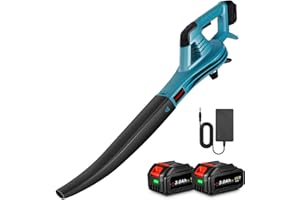 ONEVAN souffleur de Feuilles sans Fil, 350km/h souffleur Batterie avec 2 Batterie 3,0 Ah et Chargeur, 6 Vitesses, souffleur Electrique souffleur Feuille pour souffler Les Feuilles, la Neige