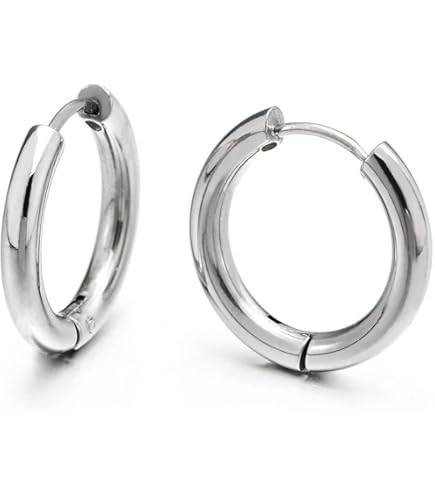 Homxi Orecchini Cerchio Uomo Donna Multicolore,6 Paia(12PCS - Foto 2