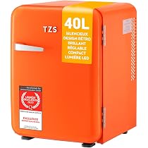 Mini Frigo TZS First Austria 40L - Silencieux, Sans Congélateur, Portable - Idéal Chambre, Bureau, Hôtel