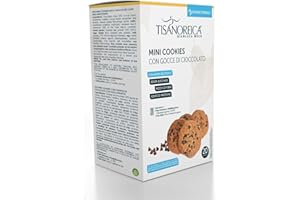 Tisanoreica Gianluca Mech Mini Cookies Vaniglia e Gocce di Cioccolato, 250g