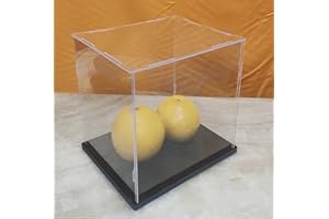 Boîte D'affichage Acrylique Transparente CEET, Vitrine Anti - Poussière Multifonctionnelle D'affichage D'objets avec Base Epaissie pour L'affichage (8x8x8inch/20X20X20cm)