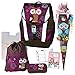Produktbild OLIVIA THE OWL Eule Schulranzen Set 6 tlg Toolbag Soft Schneiders u. hochwertige schöne 3D-SCHNELL-BASTELTÜTE 85 cm 9002638182029 hochwertiges HAUSAUFGABENHEFT Gratis