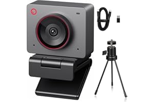 ‎OBSBOT OBSBOT Poznaj 2 kamery internetowe Ultra HD 4K, 1080p przy 60 klatkach na sekundę, kamera do wideokonferencji z automatycznym przycinaniem AI, USB-C, podwójne mikrofony redukujące hałas, współpracuje