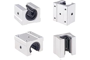 BEVDICNC 4Stücke SBR16UU Lagerblöcken Linearlager-Gleitblock Rostfreie Linearlagerschiene mit vorgebohrten Löchern mit vorgebohrten Löchern