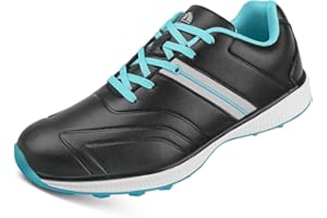 omcam Women's Golf Shoes, Lightweight Waterproof Walking Footwear Non Slip Athletic Fashion Sports Sneakers