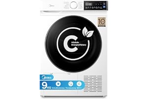 Produktabbildung: Midea Serie V5 Wärmepumpentrockner 9kg Energieklasse C SmartDry MDV5EH90WBC | App-Steuerung, Startzeitvorwahl,