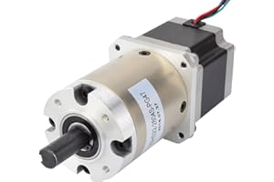 STEPPERONLINE Nema 23 Motorreductor 2,8 A 47:1, engranaje planetario, motor paso a paso para manualidades, CNC