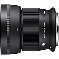 Sigma 56Mm F/1.4 DC DN Contemporary Lens for Canon RF Mount,Black