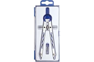 ALCO-Albert 1356-15 - Compasso geometrico con guida dentata, lunghezza 165 mm, colore: Blu/Viola