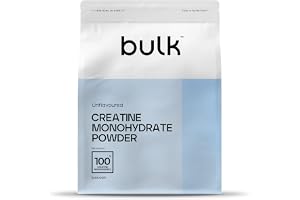 Bulk Creatine Monohydrate Powder 500g, Micronised Creatine Supplement for S | Unflavoured Vegan, Easy to Dissolve, Boosting S