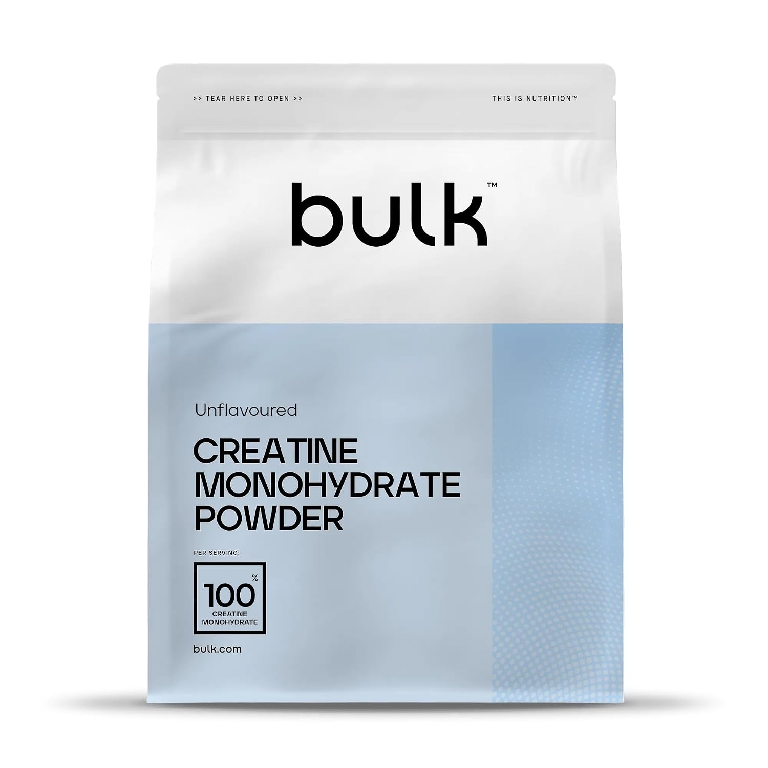 Bulk Creatina Monoidrato Polvere, Senza aroma, 500 g | 147 porzioni, Creatina pura, Vegano e Halal, Ideale per fitness, allenamento e palestra, Si scioglie facilmente