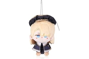 UTIEHD Genshin Impact Plush Keychains, Cute 4-Inch Collectible Doll - Compact Size for Bags and Keys for Fans (Freminet)