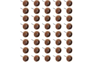 JIUNENG Roues de Polissage Abrasif 40Pcs 25mm 80 Grain Récurer Tête meulage Pour Dremel Outil Rotatif